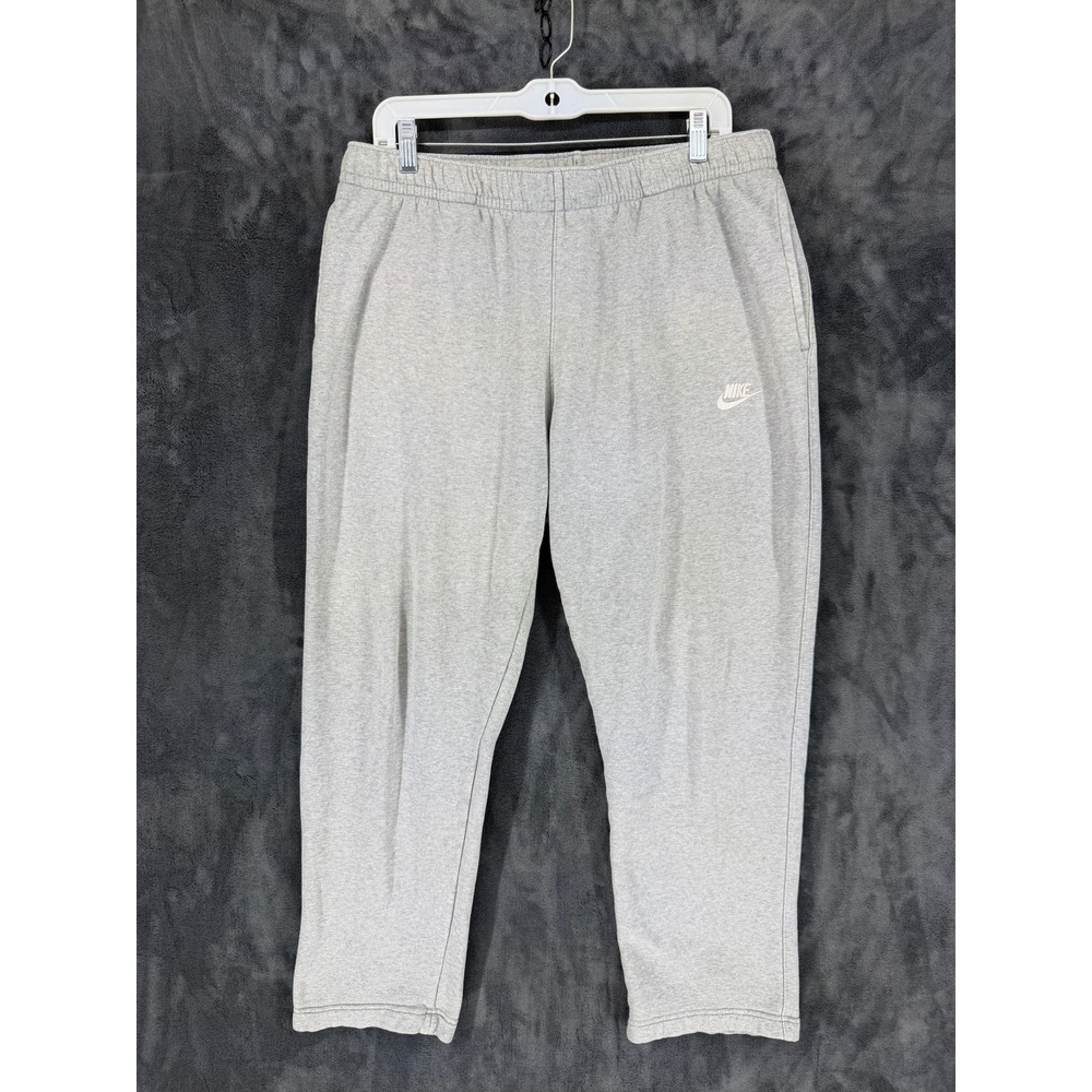 Nike Sportswear Men's Gray Fleece Sweatpants Joggers Athletic Comfort Size XL